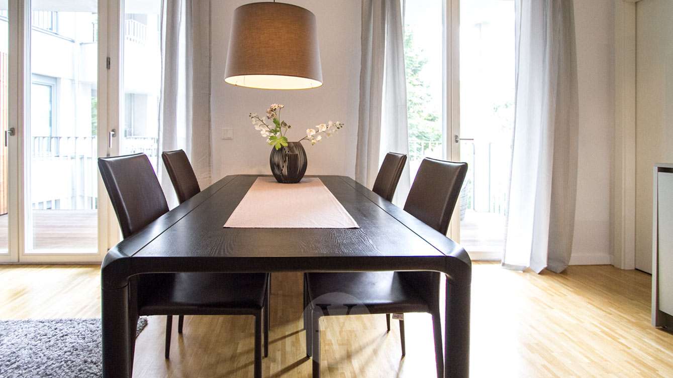 Essbereich im Wohnzimmer