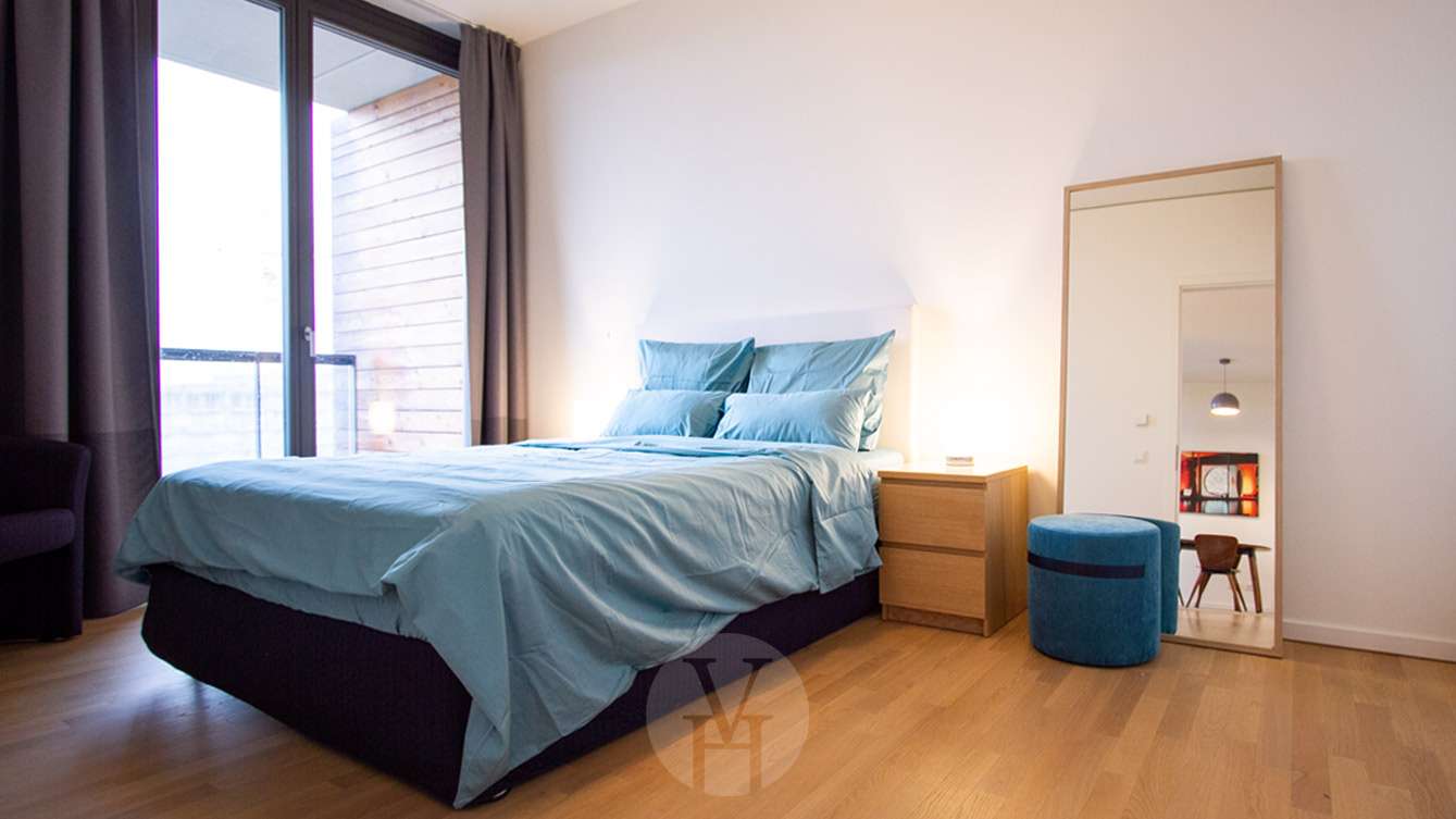 Blick ins Schlafzimmer
