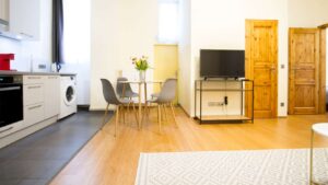 Essbereich im Wohnzimmer